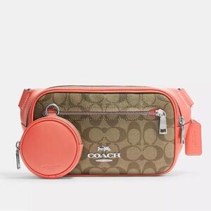 Coach Elias belt bag - tangerine color